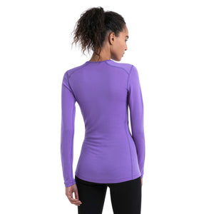 Womens Icebreaker Merino 260 Thermal Tech Long Sleeve Crewe - Magic