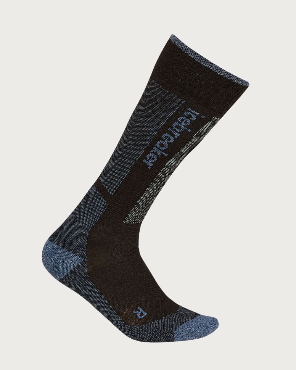 Womens Icebreaker Merino Ski+ Light Socks - Black/Dawn Socks Icebreaker 