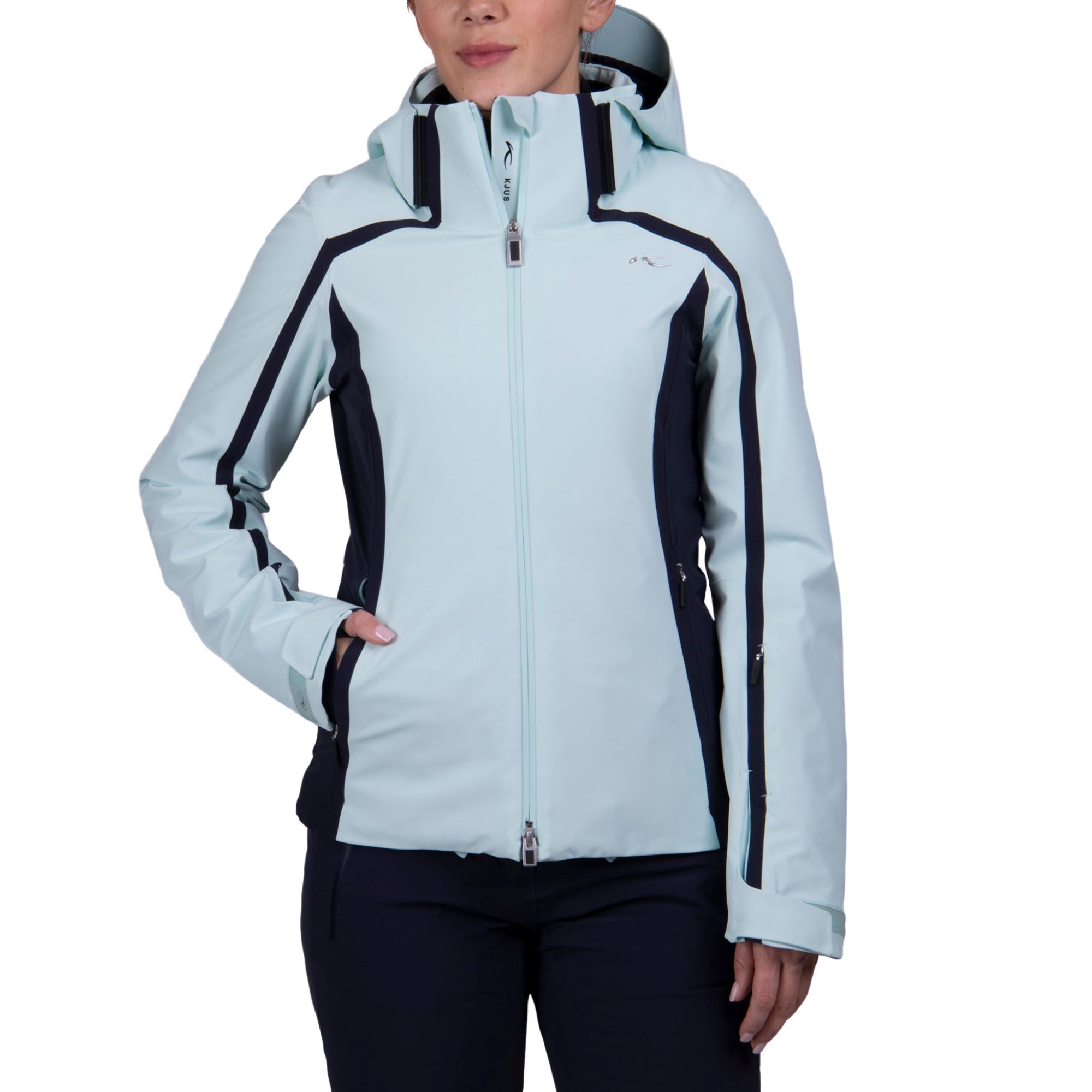 Womens Kjus Formula Jacket - Mist / Deep Space Jackets Kjus 36 INTL / 8 AU 