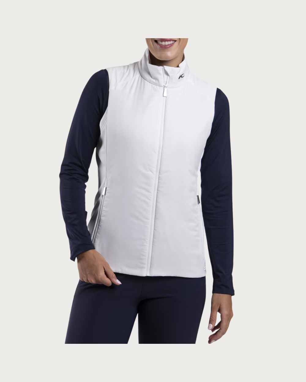 Womens Kjus Radiation Vest 26 - White Mid Layers Kjus 36 INTL / S AU 