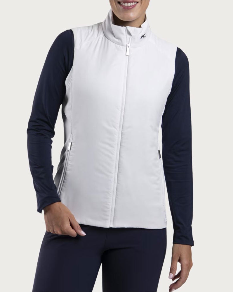 Womens Kjus Radiation Vest 26 - White Mid Layers Kjus 36 INTL / S AU 