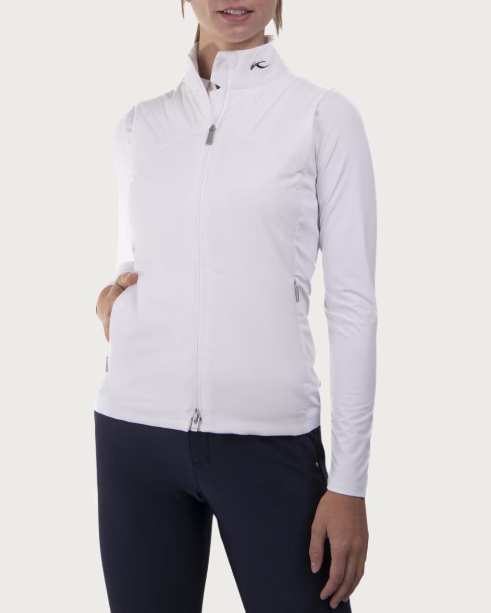 Womens Kjus Radiation Vest - White Mid Layers Kjus 36 EU / S AU 