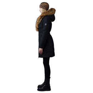 Womens Mackage Kay-F Parka Real Fur- Black