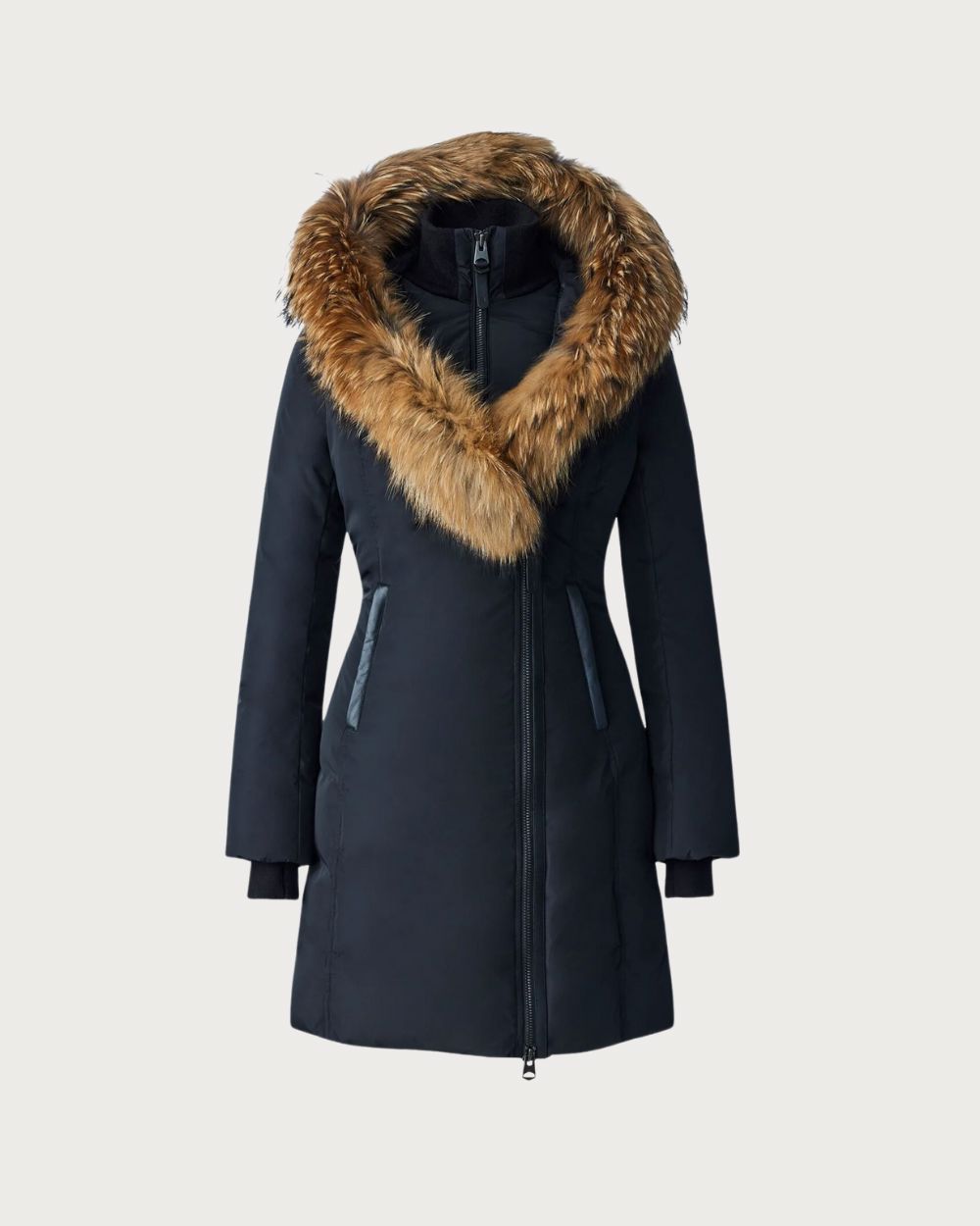 Womens Mackage Kay-F Parka Real Fur- Black Après | Travel Mackage XXS INTL / XXS AU 