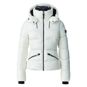 Womens Mackage Madalyn-V Down Ski Jacket - White