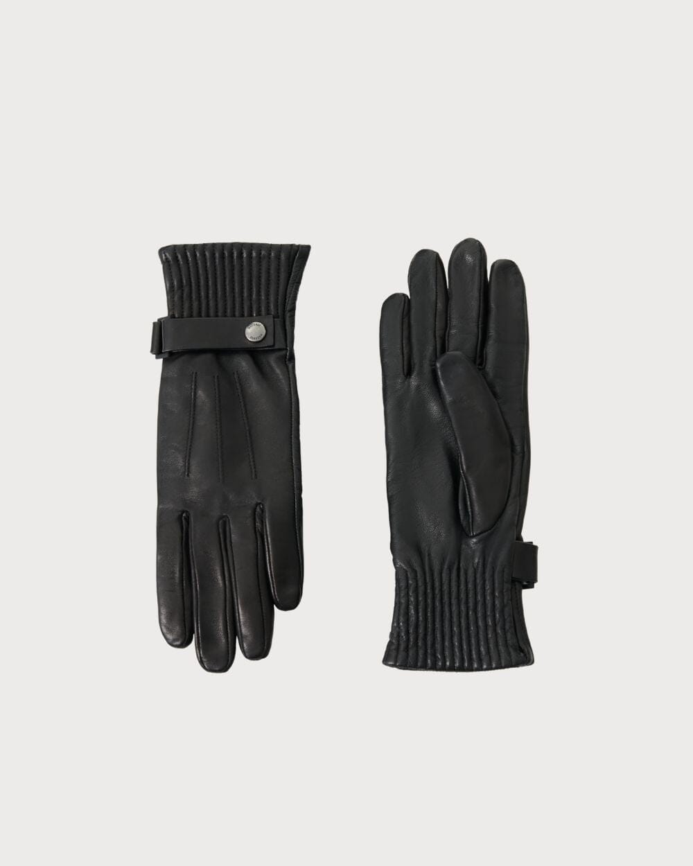 Womens Mackage Mara Leather Gloves - Black Après Gloves Mackage 