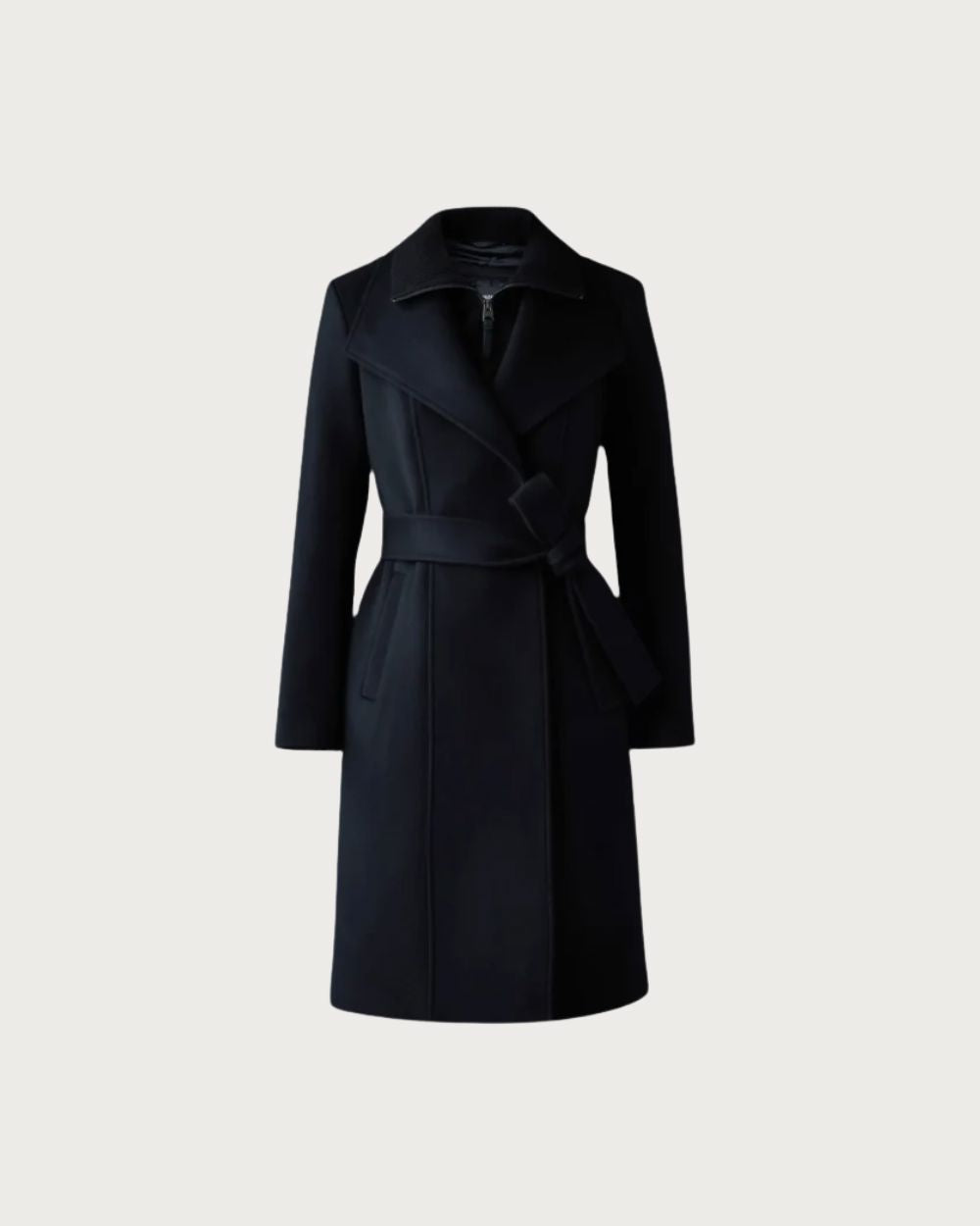 Womens Mackage Norita-Z 2-in-1 Double Face Wool Coat - Black Après | Travel Mackage S / AU 8 