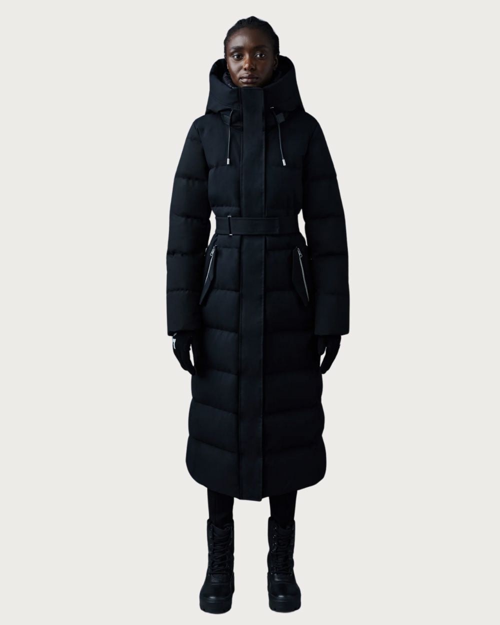 Womens Mackage Shyla-NF 2-In-1 Down Coat - Black Après | Travel Mackage 
