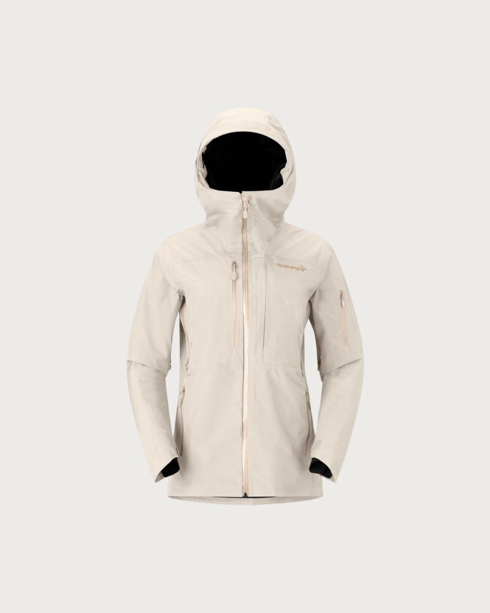 Womens Norrøna Lofoten Gore-Tex Insulated Jacket - Oatmeal Jackets Norrøna 