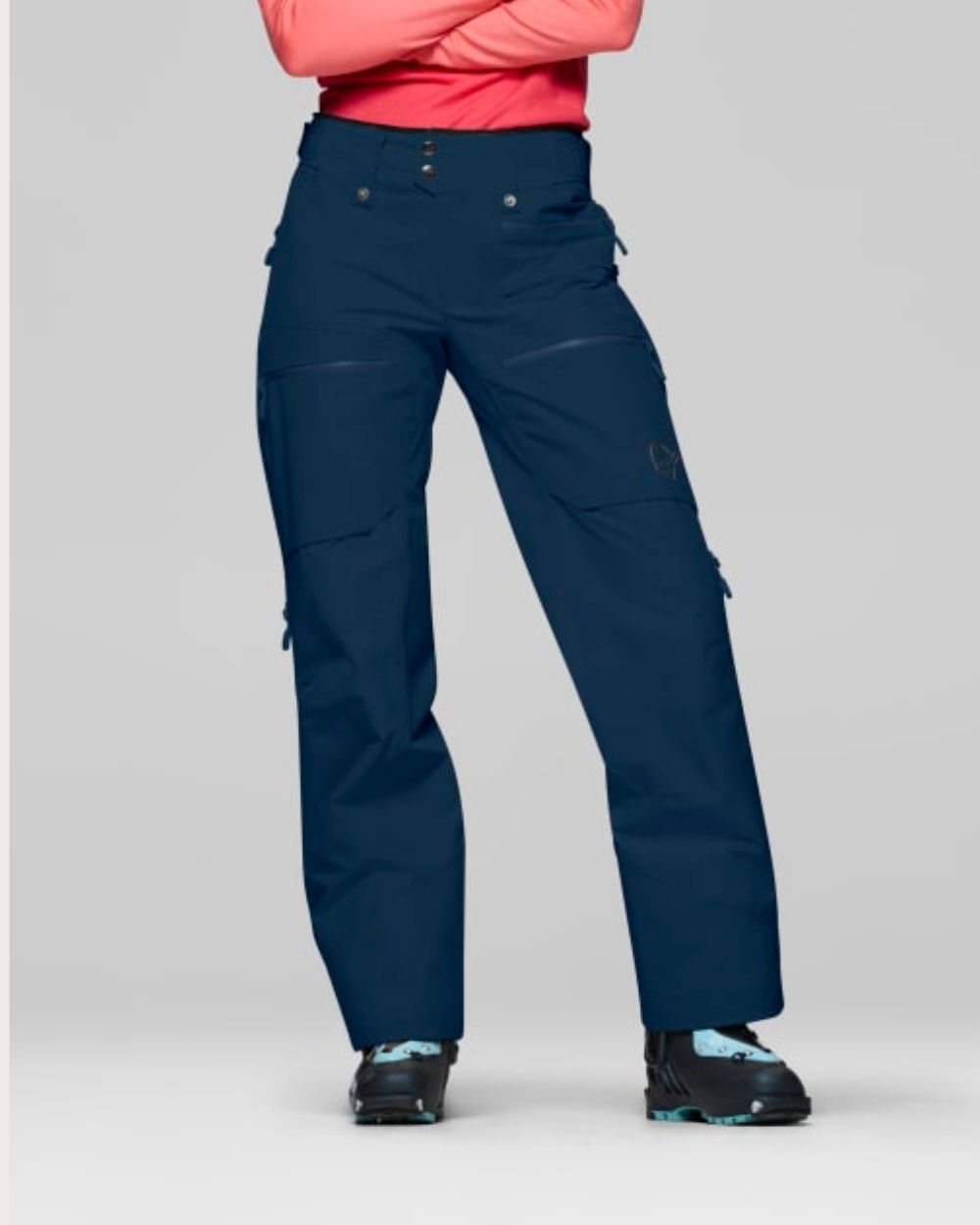 Womens Norrona Lofoten Gore-Tex Insulated Pant - Indigo Night Pants Norrøna 