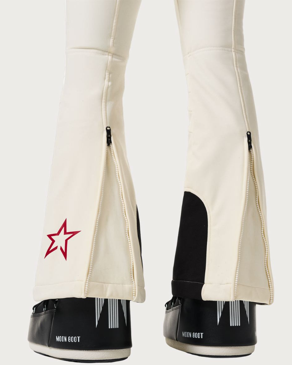 Womens Perfect Moment Aurora High Waist Flare Pant 26 - Snow White Pants Perfect Moment 