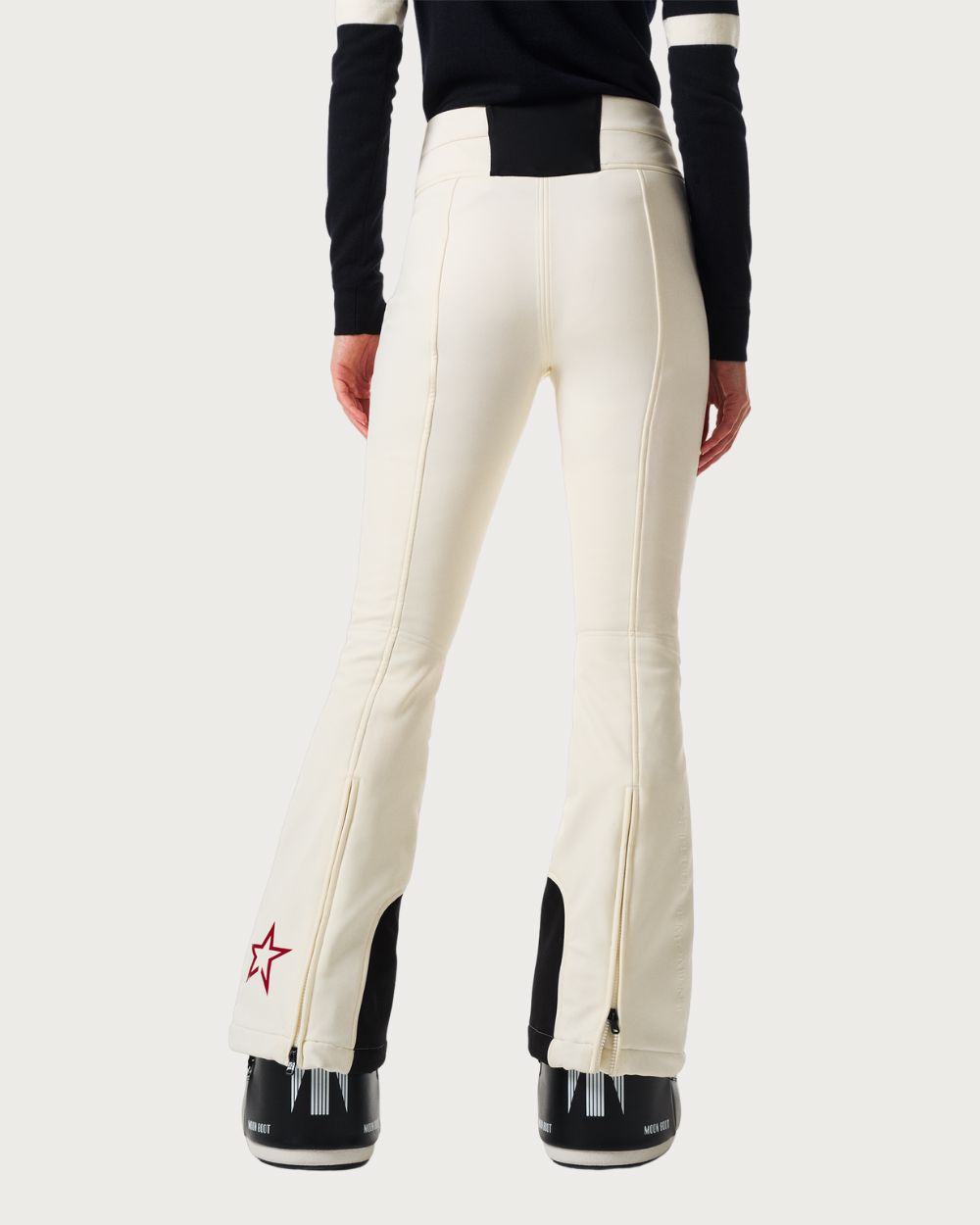 Womens Perfect Moment Aurora High Waist Flare Pant 26 - Snow White Pants Perfect Moment 