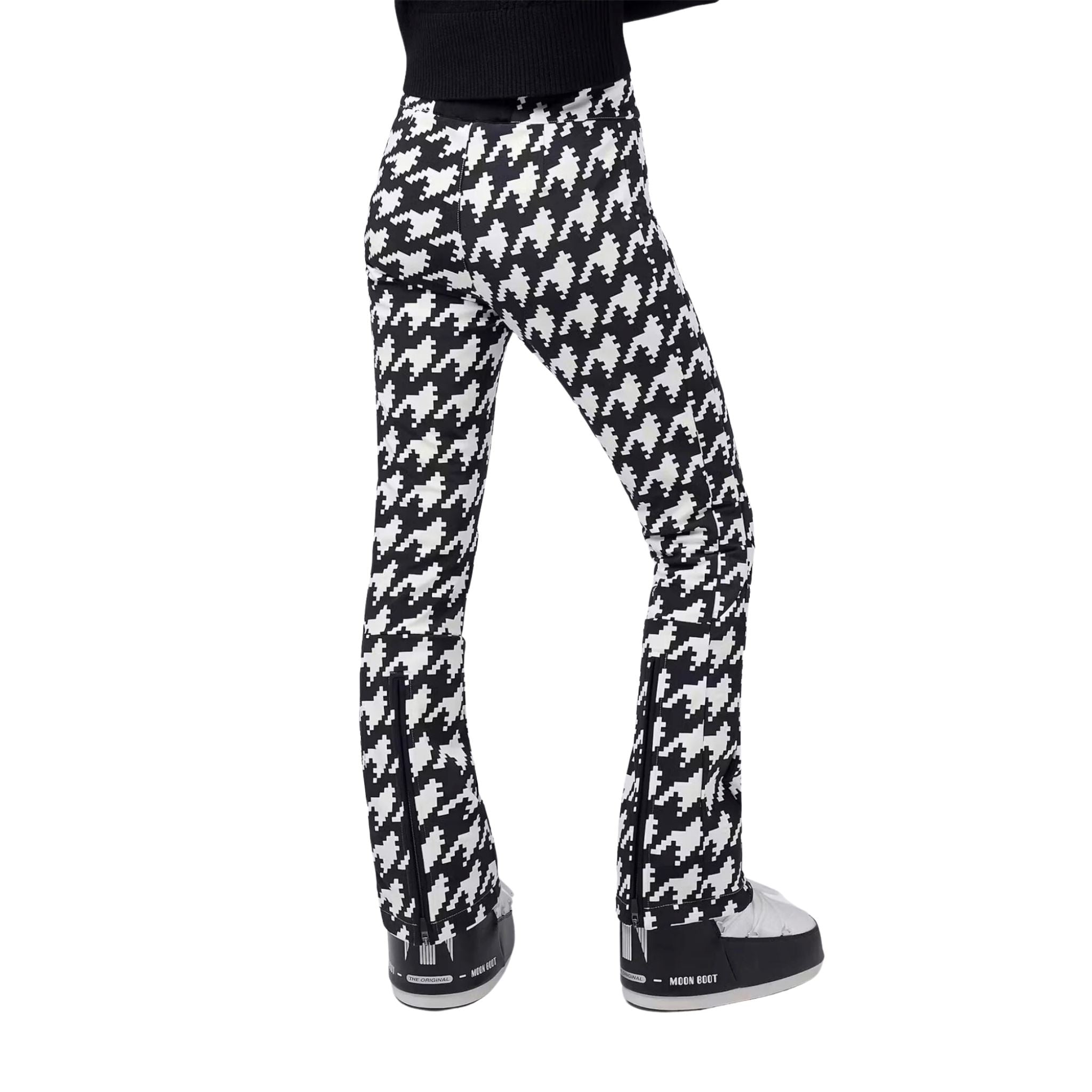 Womens Perfect Moment Aurora High Waist Flare Pant - Houndstooth