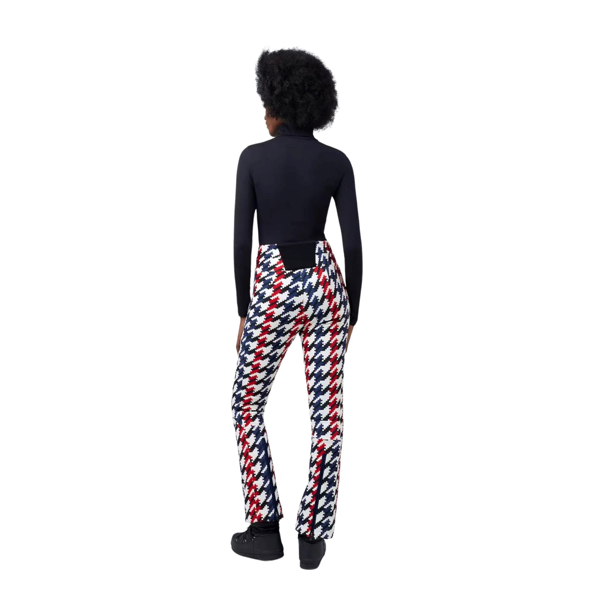Womens Perfect Moment Aurora High Waist Flare Pant - Houndstooth