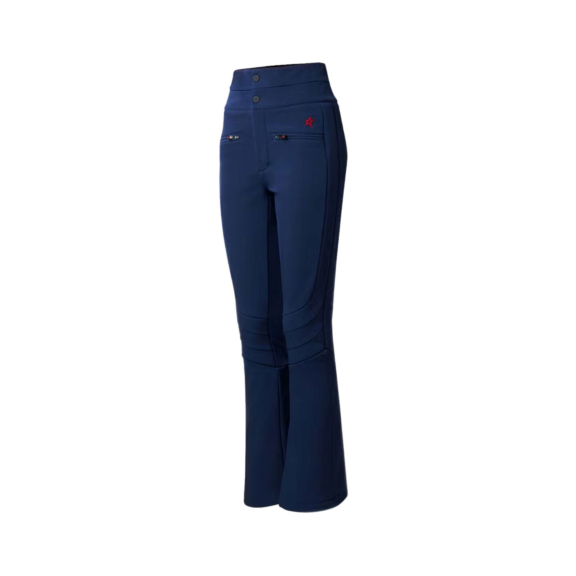 Womens Perfect Moment Aurora High Waist Flare Pant - Navy Pants Perfect Moment XS INTL / 6-8 AU 