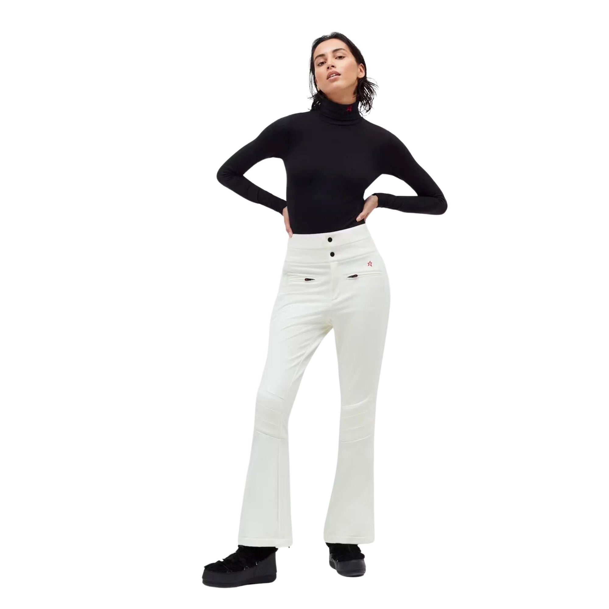 Womens Perfect Moment Aurora High Waist Flare Pant - White Pants Perfect Moment XS INTL / 6-8 AU 