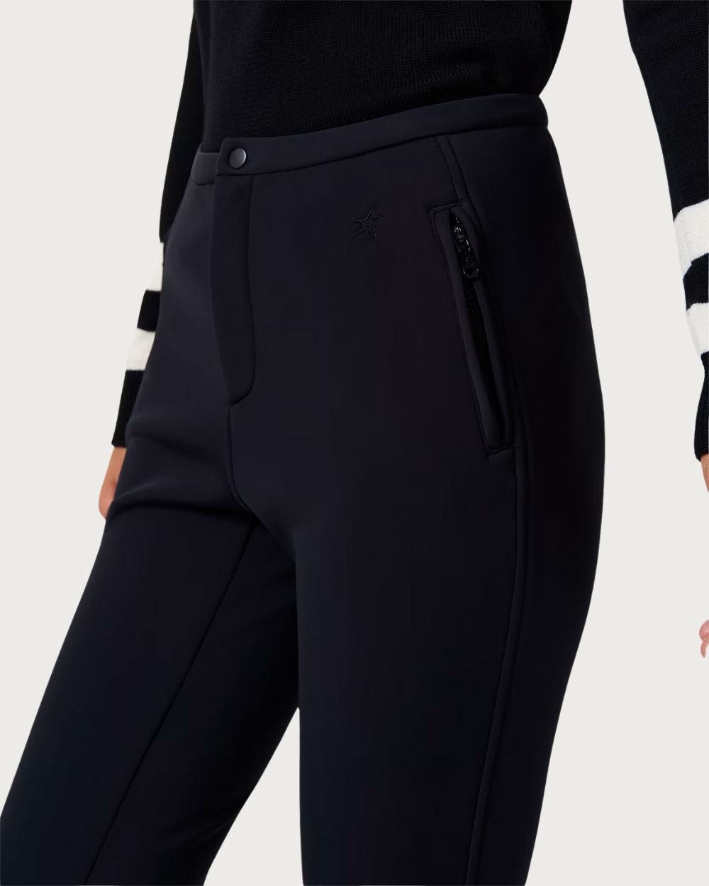 Women's Perfect Moment Aurora Mid Rise Apres Pant - Black Pants Perfect Moment 
