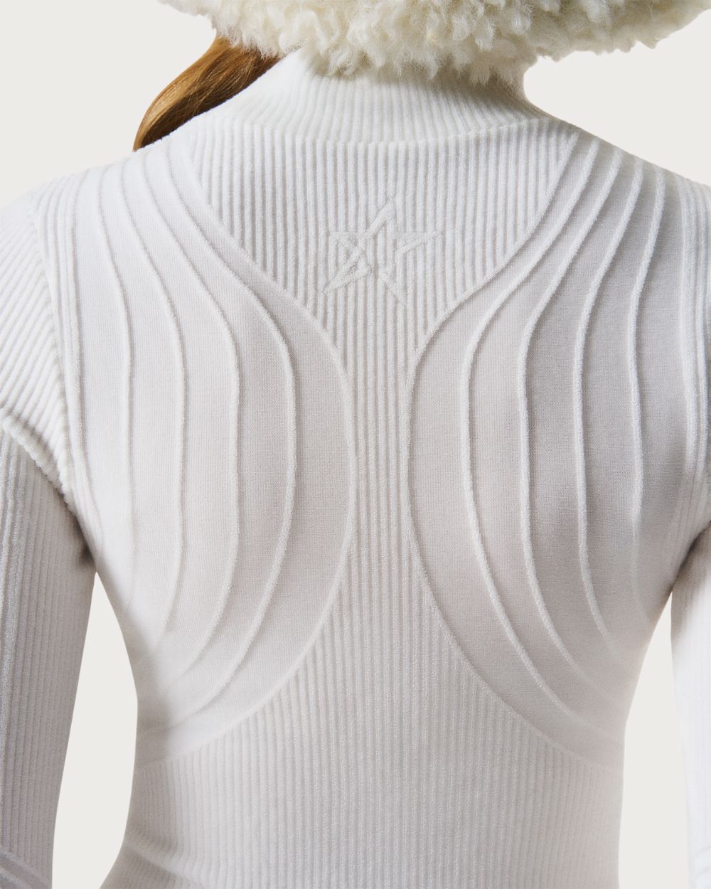 Women's Perfect Moment Chalet Base Layer Top - Snow White Thermals Perfect Moment 