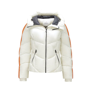 Womens Perfect Moment Gold Star Jacket - Snow White Jackets Perfect Moment XS INTL / 6-8 AU 