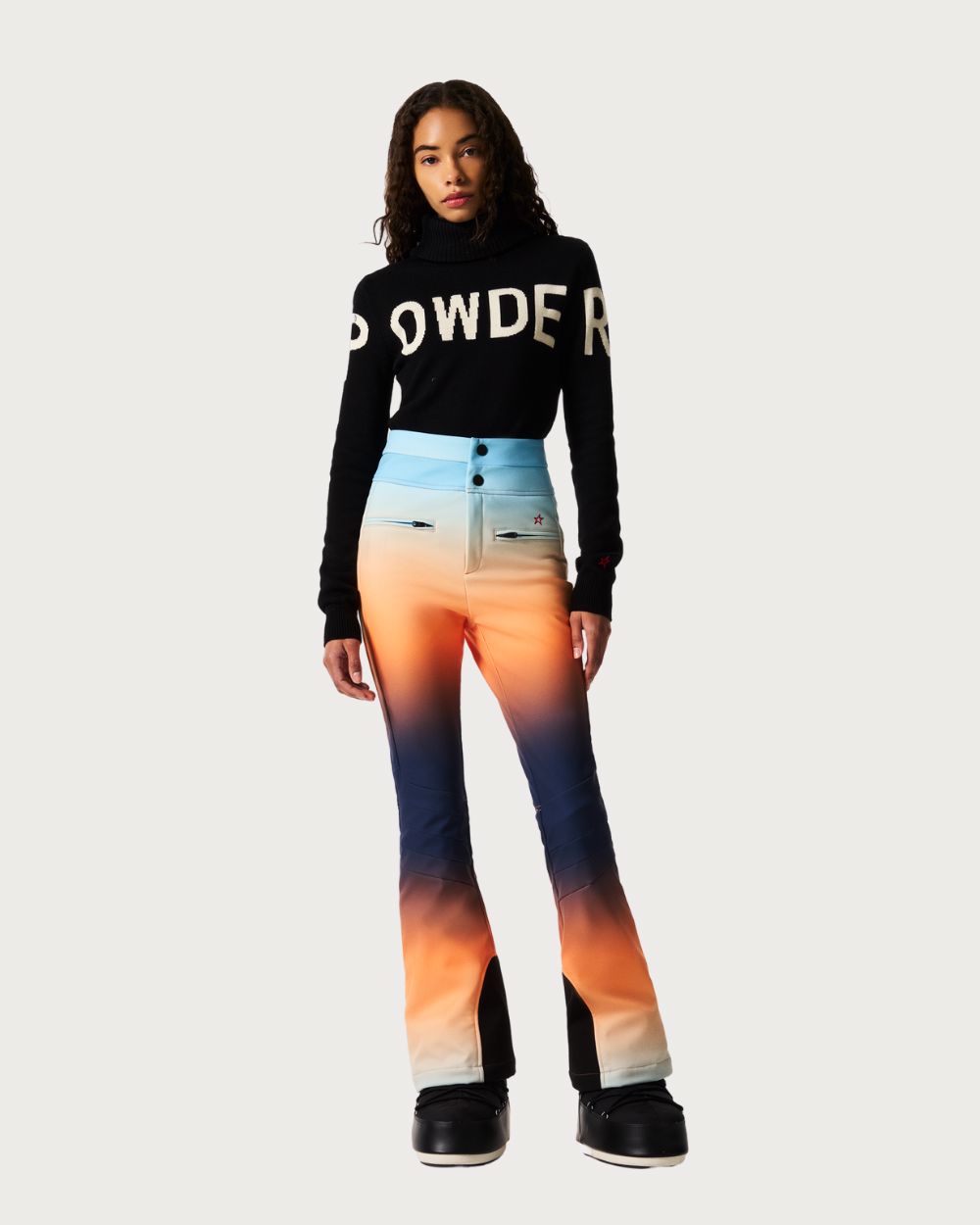 Womens Perfect Moment High Waist Ski Pant - Degrade Sunset Pants Perfect Moment 