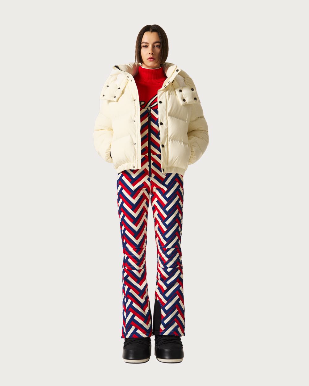 Womens Perfect Moment Moments Ski Jacket - Snow White Jackets Perfect Moment 
