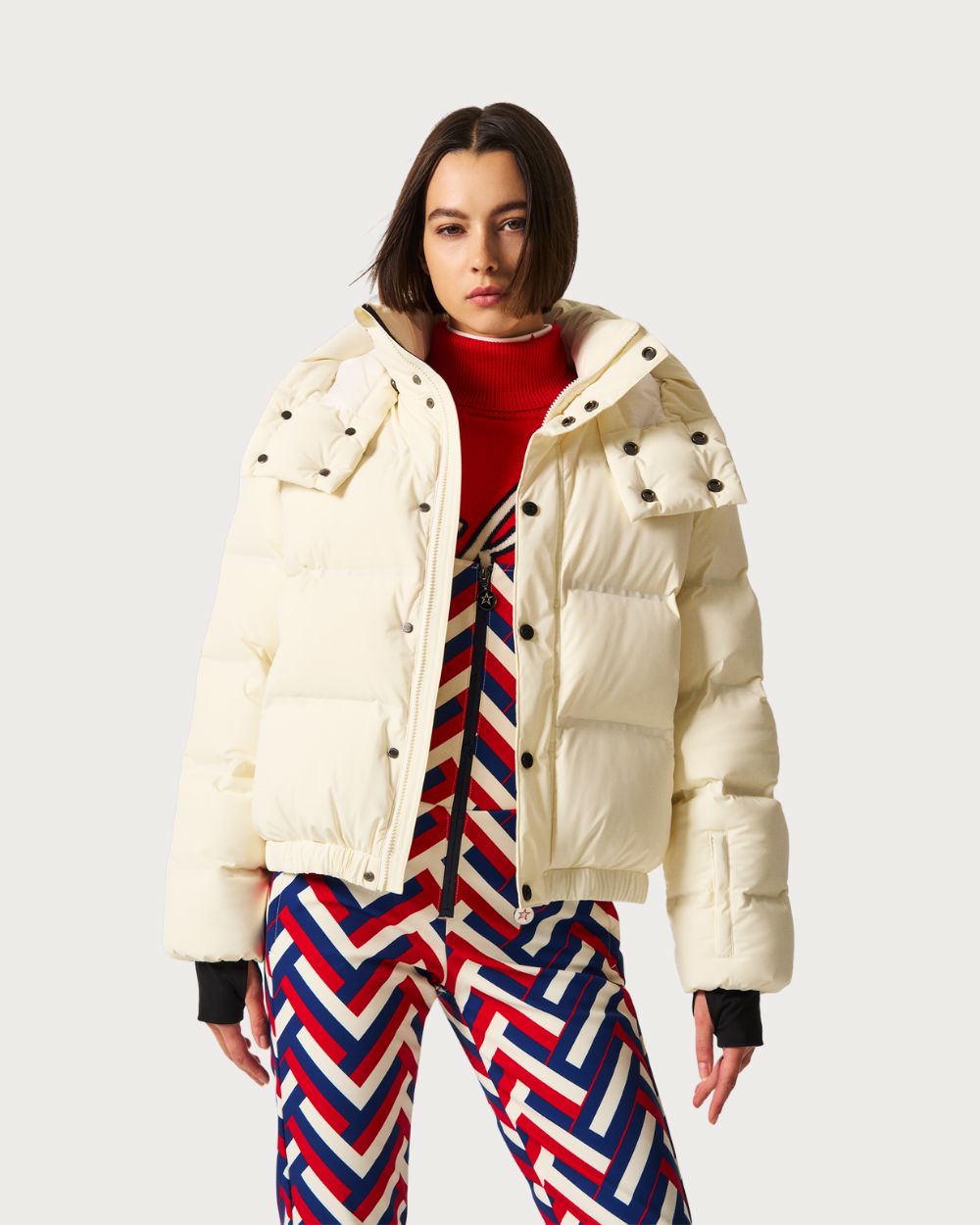 Womens Perfect Moment Moments Ski Jacket - Snow White Jackets Perfect Moment 
