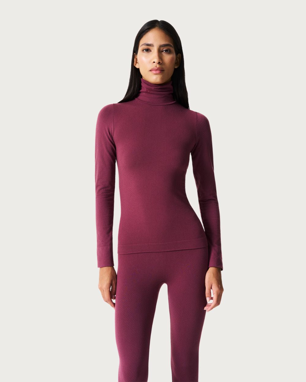 Women's Perfect Moment Perfect Thermal Top - Wine Thermals Perfect Moment 