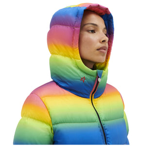 Womens Perfect Moment Polar Flare II Down Jacket - Gradient Rainbow Jackets Perfect Moment 