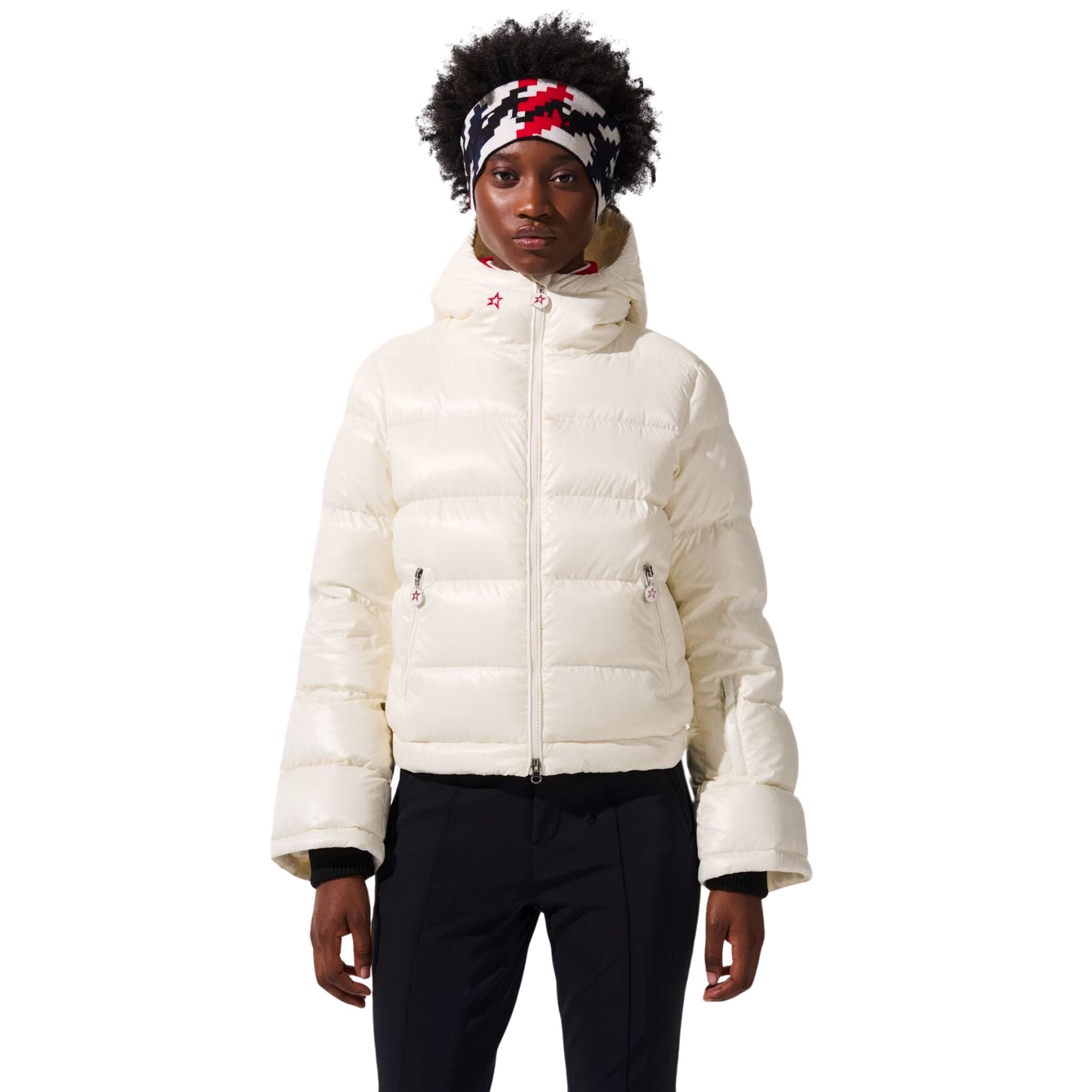 Womens Perfect Moment Polar Flare II Down Jacket - Snow White Jackets Perfect Moment S INTL / 8-10 AU 