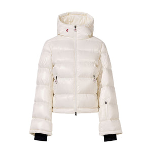 Womens Perfect Moment Polar Flare II Down Jacket - Snow White Jackets Perfect Moment S INTL / 8-10 AU 