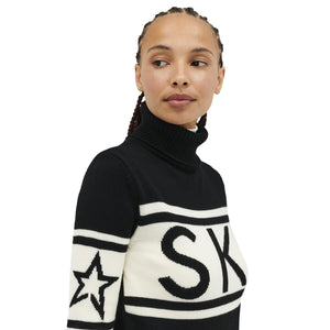 Womens Perfect Moment Schild Merino Wool Sweater - Black Knitwear Perfect Moment 