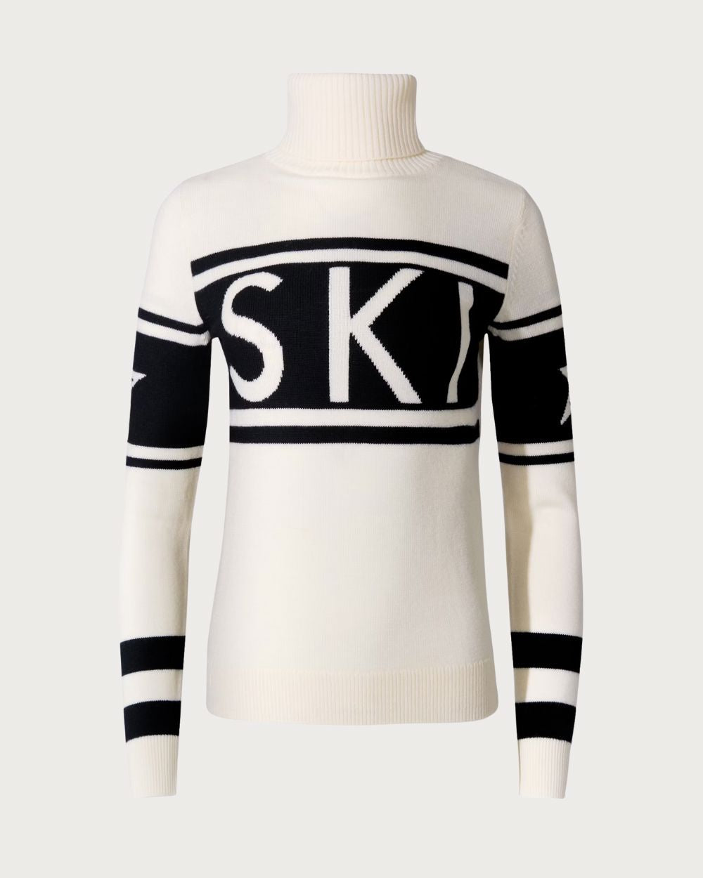 Womens Perfect Moment Schild Merino Wool Sweater - Snow White Knitwear Perfect Moment 