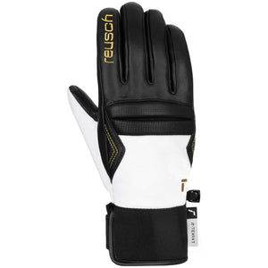 Womens Reusch Mikaela Shiffrin R-Tex XT Glove - Black/White