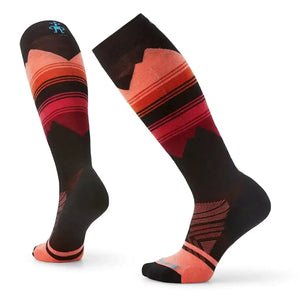 Womens Smartwool Ski Targeted Pattern Cushion Socks - Black Socks Smartwool S - (4-6.5US / 34-37EU) 