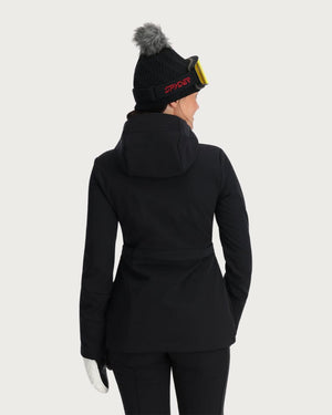 Womens Spyder Glacial Softshell Jacket - Black Jackets Spyder 