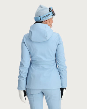 Womens Spyder Glacial Softshell Jacket - Blue Drift Jackets Spyder 