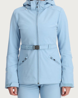 Womens Spyder Glacial Softshell Jacket - Blue Drift Jackets Spyder 
