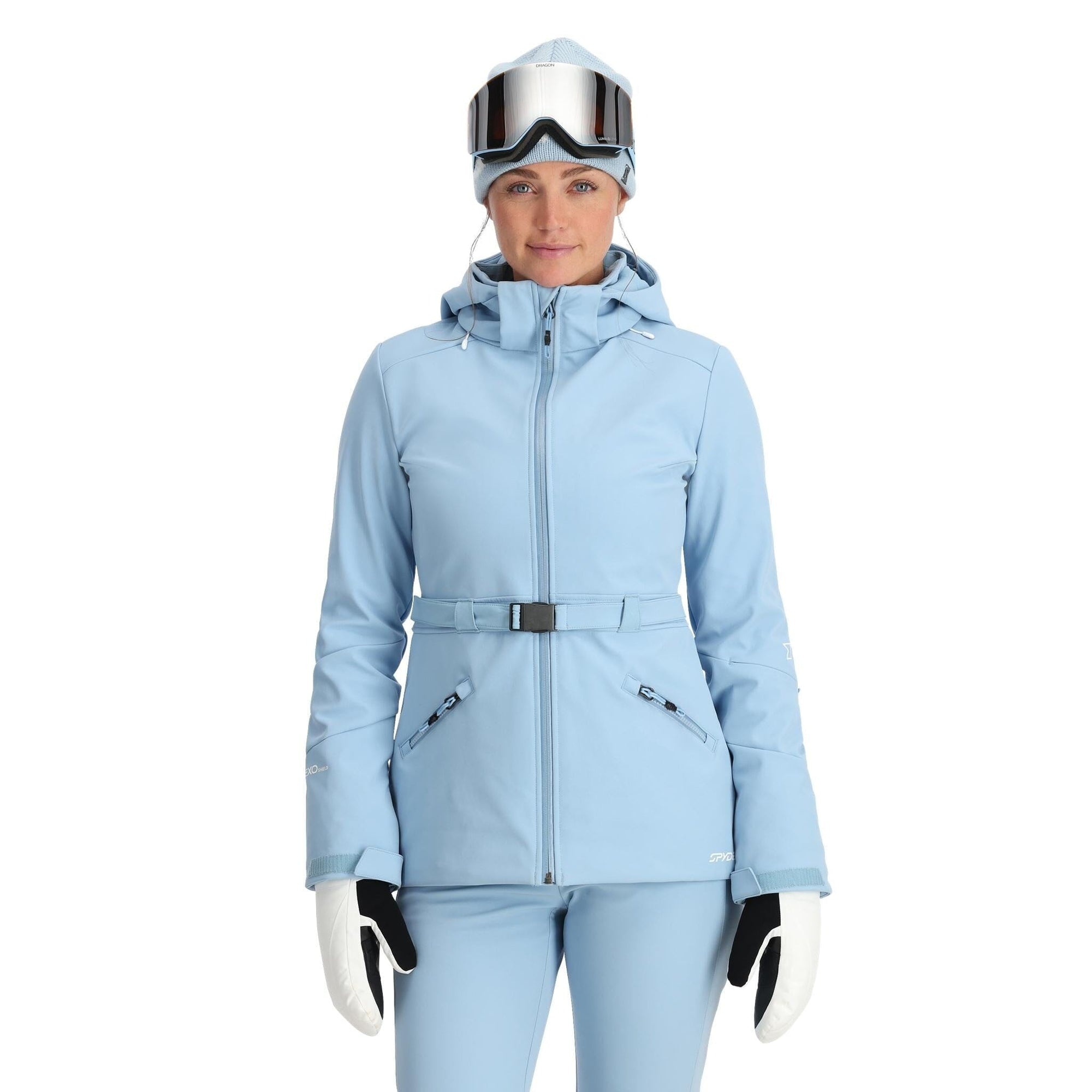 Womens Spyder Glacial Softshell Jacket - Blue Drift Jackets Spyder 8 INTL / 8 AU 