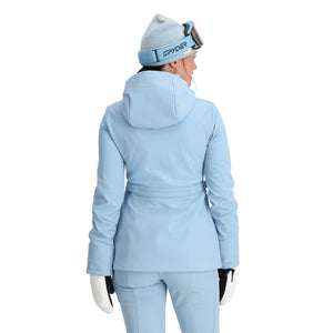 Womens Spyder Glacial Softshell Jacket - Blue Drift Jackets Spyder 