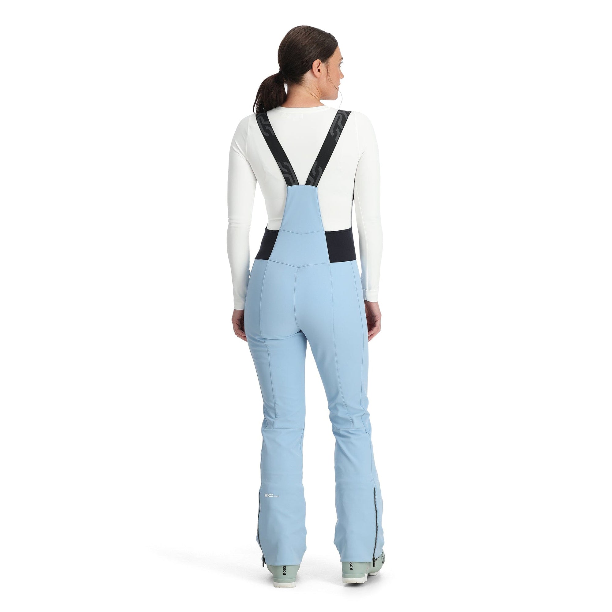 Womens Spyder Strutt Bib Pant - Blue Drift Pants Spyder 