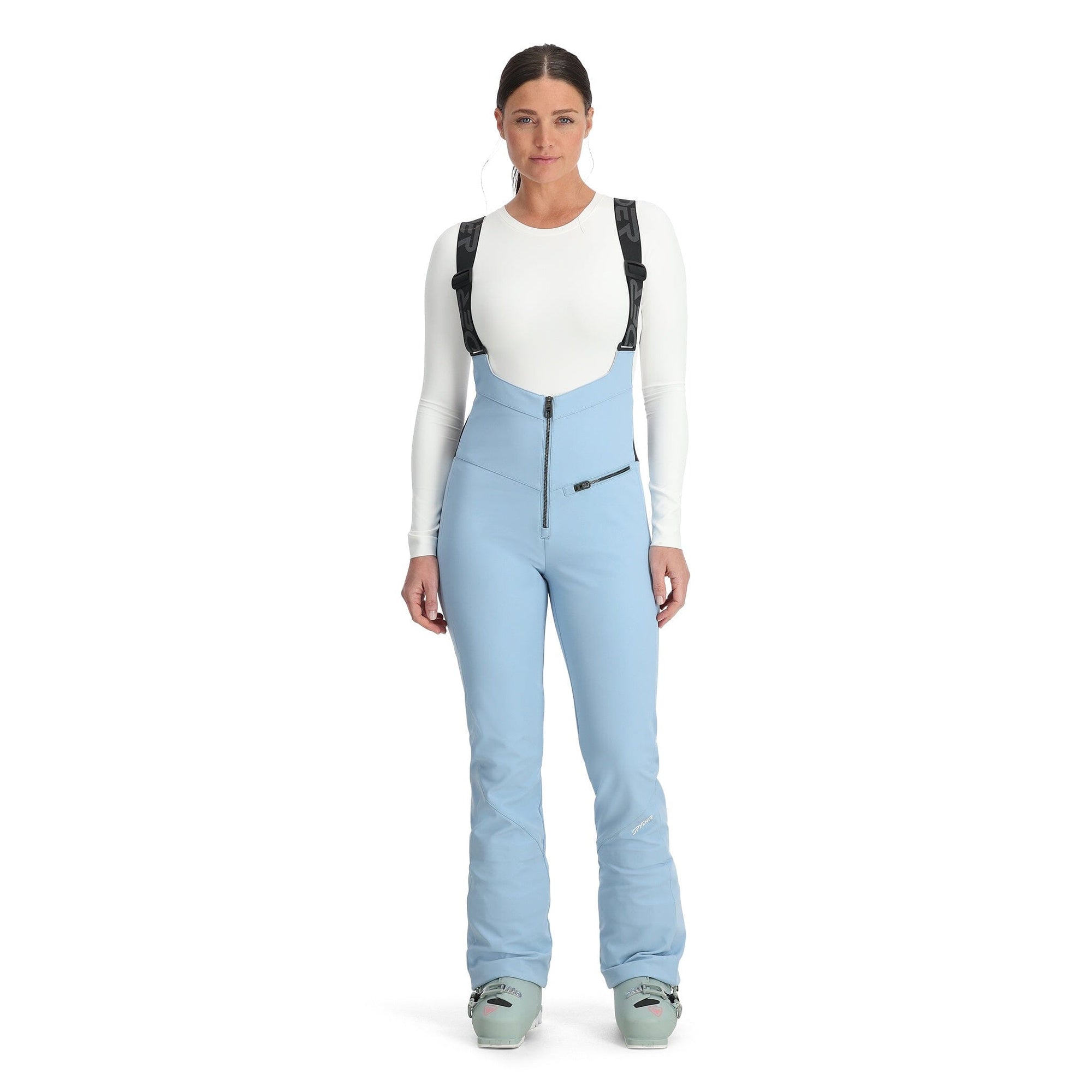 Womens Spyder Strutt Bib Pant - Blue Drift Pants Spyder 