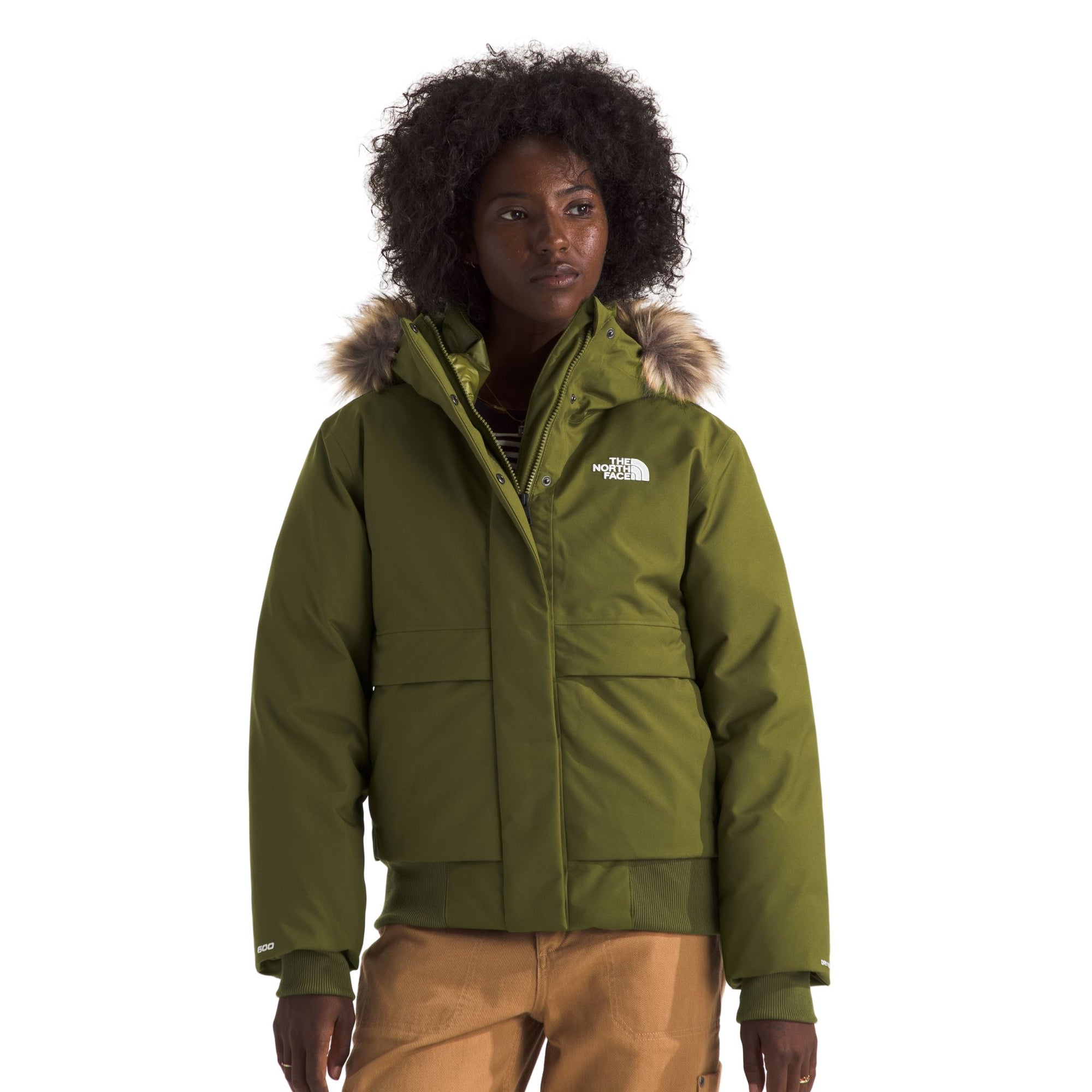 Womens The North Face Arctic BomberJacket - Forest Olive Jackets The North Face S INTL / 10 AU 