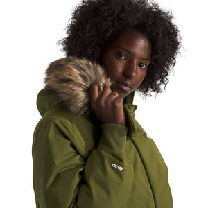 Womens The North Face Arctic BomberJacket - Forest Olive Jackets The North Face 