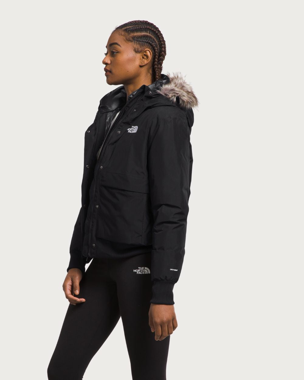 Womens The North Face Arctic BomberJacket - TNF Black Jackets The North Face 