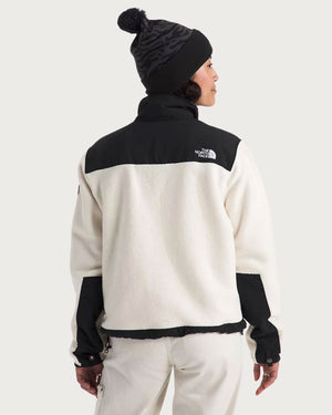 Womens The North Face Retro Denali Jacket - White Dune / TNF Black Jackets The North Face 