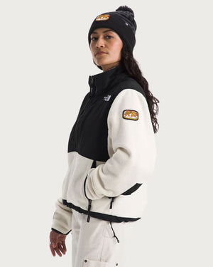 Womens The North Face Retro Denali Jacket - White Dune / TNF Black Jackets The North Face 