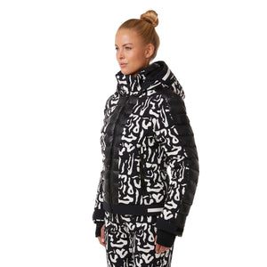 Womens Toni Sailer Norma Print Jacket - Bright White Jackets Toni Sailer 