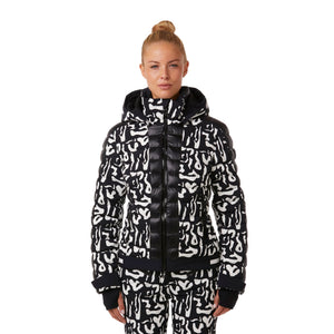 Womens Toni Sailer Norma Print Jacket - Bright White Jackets Toni Sailer 