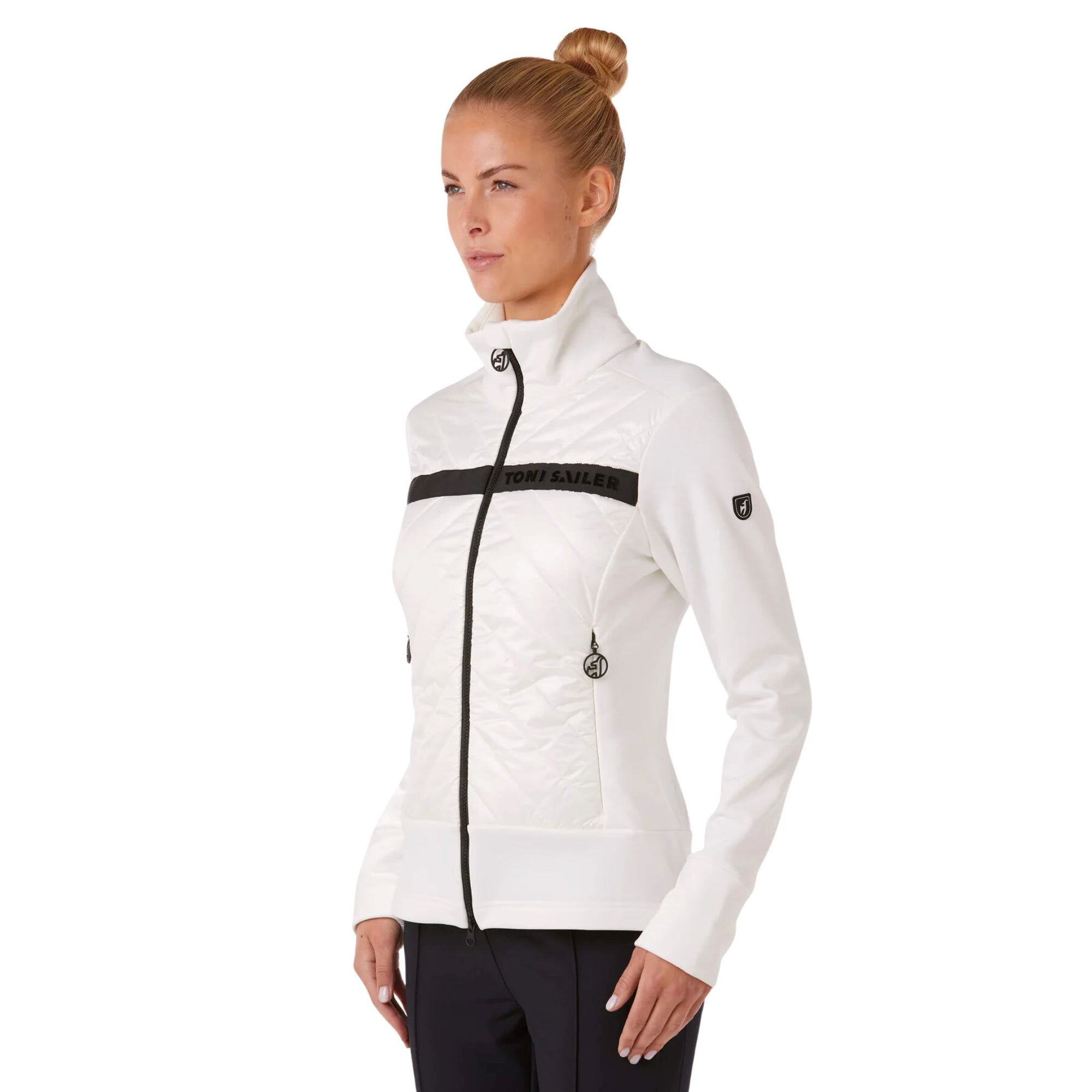 Womens Toni Sailer Quinta Mid Layer Jacket - Bright White Mid Layers Toni Sailer 