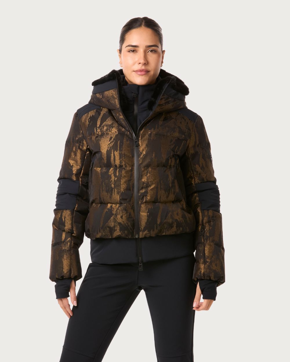 Womens Toni Sailer Sasha Jacquard Jacket - Black Jackets Toni Sailer 34 / AU 6 